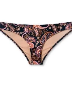 Buy ✔️ Women's Cheeky Bikini Bottom - Shade & Shore™ Black Paisley Print 🌟 -Swimsuits Official Site unnamed file 2143
