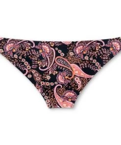 Buy ✔️ Women's Cheeky Bikini Bottom - Shade & Shore™ Black Paisley Print 🌟 -Swimsuits Official Site unnamed file 2144