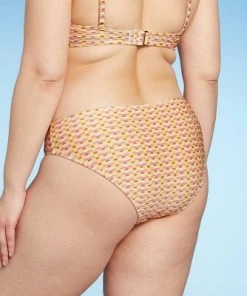 Buy 🌟 Women's Lurex Shine Ribbed Textured Medium Coverage Hipster Bikini Bottom - Kona Sol™ Multi 👏 -Swimsuits Official Site unnamed file 2175
