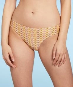 Buy 🌟 Women's Lurex Shine Ribbed Textured Medium Coverage Hipster Bikini Bottom - Kona Sol™ Multi 👏 -Swimsuits Official Site unnamed file 2179