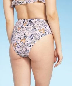 Top 10 🎁 Women's High Leg High Waist Bikini Bottom - Kona Sol™ Multi 🛒