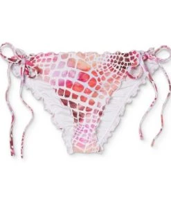 Deals ❤️ Women's Side-Tie Ruffle Cheeky Bikini Bottom - Shade & Shore™ Pink Animal Print 🧨 -Swimsuits Official Site unnamed file 2231
