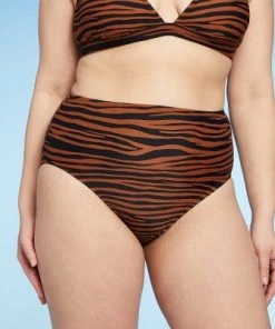 Wholesale 🎁 Women's Medium Coverage High Waist Bikini Bottom - Kona Sol™ Black ✔️ -Swimsuits Official Site unnamed file 2262