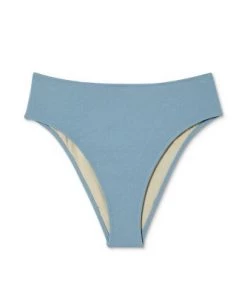 Hot Sale 😀 Women's Crepe Textured High Waist High Leg Extra Cheeky Bikini Bottom - Shade & Shore™ Blueberry 🎁 -Swimsuits Official Site unnamed file 2275