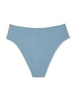 Hot Sale 😀 Women's Crepe Textured High Waist High Leg Extra Cheeky Bikini Bottom - Shade & Shore™ Blueberry 🎁 -Swimsuits Official Site unnamed file 2276