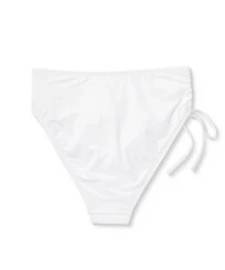 Best Pirce 🔔 Women's Single Side Drawstring Bikini Bottom - Sea Angel White 💯 -Swimsuits Official Site unnamed file 2298
