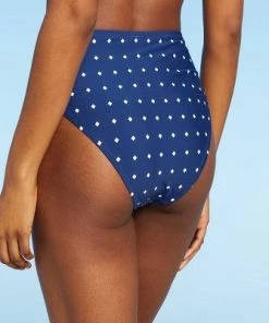 New 👏 Women's Shirred Panel Bikini Bottom - Sea Angel Red 👍