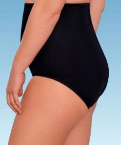 Cheap 🤩 Women's Slimming Control Ultra High Waist Bikini Bottom - Dreamsuit by Miracle Brands Black 🎉 -Swimsuits Official Site unnamed file 2351