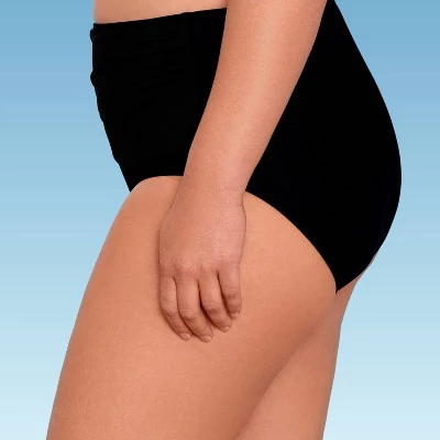 Coupon π― Women's Slimming Control Shirred Side High Waist Bikini Bottom - Dreamsuit by Miracle Brands Black π 7 Coupon π― Women's Slimming Control Shirred Side High Waist Bikini Bottom - Dreamsuit by Miracle Brands Black π - Image 5