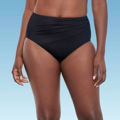 Coupon π― Women's Slimming Control Shirred Side High Waist Bikini Bottom - Dreamsuit by Miracle Brands Black π 11 Coupon π― Women's Slimming Control Shirred Side High Waist Bikini Bottom - Dreamsuit by Miracle Brands Black π - Image 9