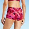 Brand new 👏 Women's Swim Boyshorts - All in Motion™ Black & Pink Floral 🔥 -Swimsuits Official Site unnamed file 2386