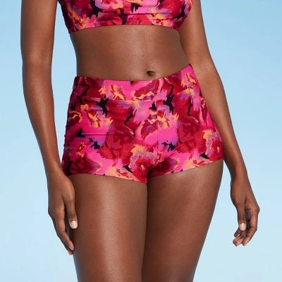 Brand new 👏 Women's Swim Boyshorts - All in Motion™ Black & Pink Floral 🔥 5 Brand new 👏 Women's Swim Boyshorts - All in Motion™ Black & Pink Floral 🔥 - Image 3