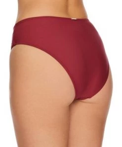 Outlet 🔔 Sunsets Women's Tuscan Red Tie High-Waist Bikini Bottom - 29B-TUSRE 🛒