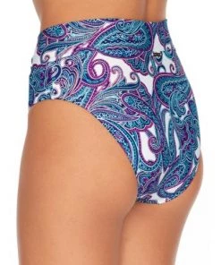 Discount ✨ Sunsets Women's Regatta Paisley Summer Lovin' V-Front Bikini Bottom - 31B-REGPA ❤️