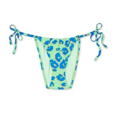 Discount 🧨 Juniors' Tunneled High Leg Scoop Bikini Bottom - Xhilaration™ Mint Green Animal Print ✔️ 7 Discount 🧨 Juniors' Tunneled High Leg Scoop Bikini Bottom - Xhilaration™ Mint Green Animal Print ✔️ - Image 5