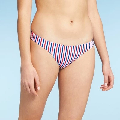 Discount 💯 Juniors' Ribbed Cheeky Bikini Bottom - Xhilaration™ Red/White/Blue Stripe ✨ 11 Discount 💯 Juniors' Ribbed Cheeky Bikini Bottom - Xhilaration™ Red/White/Blue Stripe ✨ - Image 9