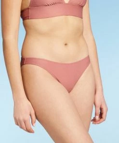 Buy 🤩 Juniors' Textured Cheeky Bikini Bottom - Xhilaration™ Mauve 😍 -Swimsuits Official Site unnamed file 2601