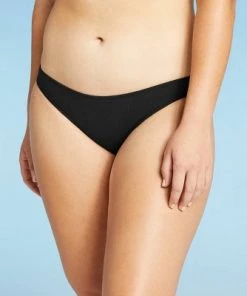 Flash Sale ✨ Juniors' Ribbed Hipster Bikini Bottom - Xhilaration™ Black ⭐ -Swimsuits Official Site unnamed file 2678