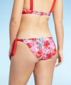 Best Sale 🎉 Juniors' Side-Tie Bikini Bottom - Xhilaration™ Multi Floral Print 💯 -Swimsuits Official Site unnamed file 2712
