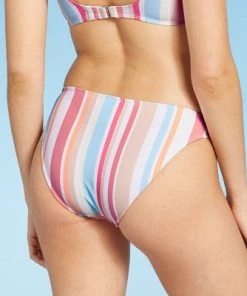 Cheap 🎁 Juniors' Hipster Bikini Bottom - Xhilaration™ Multi Stripe 🎁