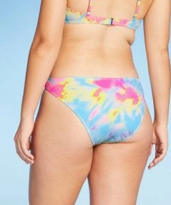Flash Sale ❤️ Juniors' Ribbed Cheeky Bikini Bottom - Xhilaration™ Multi Tie-Dye 🤩 -Swimsuits Official Site unnamed file 2756