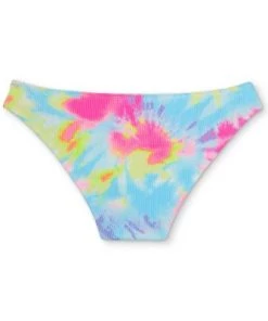Flash Sale ❤️ Juniors' Ribbed Cheeky Bikini Bottom - Xhilaration™ Multi Tie-Dye 🤩 -Swimsuits Official Site unnamed file 2758