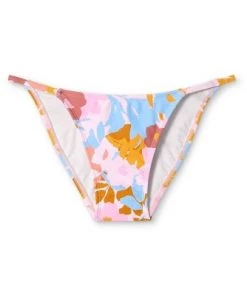 Outlet ❤️ Juniors' Strappy Bikini Bottom - Xhilaration™ Abstract Floral Print 😍 -Swimsuits Official Site unnamed file 2823