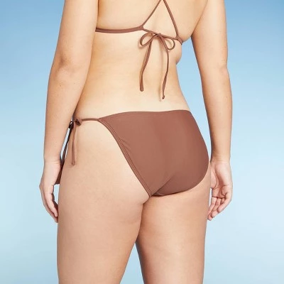 Outlet 🌟 Juniors' String Bikini Bottom - Xhilaration™ Brown 🔔 6 Outlet 🌟 Juniors' String Bikini Bottom - Xhilaration™ Brown 🔔 - Image 4
