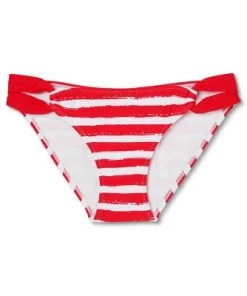 Best reviews of 👏 Juniors' Scarf Tab Bikini Bottom - Xhilaration™ Red/White Stripe 💯 -Swimsuits Official Site unnamed file 2873
