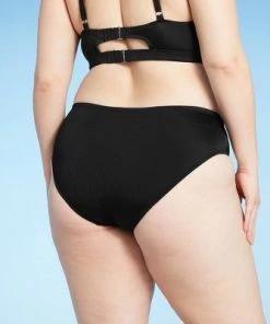 Best Pirce 😀 Juniors' Plus Size Ribbed Cheeky Hipster Bikini Bottom - Xhilaration™ Yellow ✨