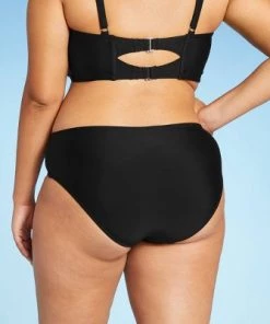 Brand new ✔️ Juniors' Plus Size Hipster Bikini Bottom - Xhilaration™ Black ✨