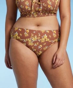 Deals ⌛ Juniors' Plus Size Cheeky Hipster Bikini Bottom - Xhilaration™ Multi Floral Print 🎁 -Swimsuits Official Site unnamed file 2972