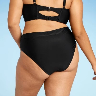 Deals 🛒 Juniors' Plus Size High Leg High Waist Bikini Bottom - Xhilaration™ Black 👍 3 Deals 🛒 Juniors' Plus Size High Leg High Waist Bikini Bottom - Xhilaration™ Black 👍