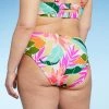 Brand new 🛒 Juniors' Plus Size Ribbed Cheeky Bikini Bottom - Xhilaration™ Multi Tropical Print ✨ -Swimsuits Official Site unnamed file 3016