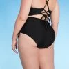 Buy 👏 Women's Plus Size High Waist Side-Cinch Bikini Bottom - Kona Sol™ Black ✔️ -Swimsuits Official Site unnamed file 3032