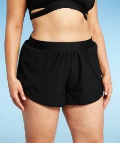 Coupon 👍 Women's Plus Size Quick Dry Dolphin Swim Shorts - Kona Sol™ Black 💯 -Swimsuits Official Site unnamed file 3044