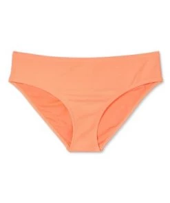 Outlet 👍 Juniors' Plus Size Textured Cheeky Bikini Bottom - Xhilaration™ Neon Orange ⌛ -Swimsuits Official Site unnamed file 3054