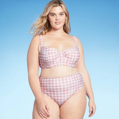 Discount 😀 Women's Plus Size Spring it on Me High Waist Bikini Bottom - Kona Sol™ Pink ✔️ 4 Discount 😀 Women's Plus Size Spring it on Me High Waist Bikini Bottom - Kona Sol™ Pink ✔️ - Image 2