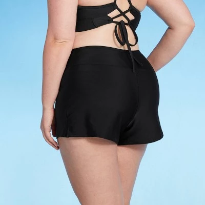 Promo ๐ Women's Plus Size Swim Boyshorts - Kona Solโข Black ๐ 3 Promo ๐ Women's Plus Size Swim Boyshorts - Kona Solโข Black ๐