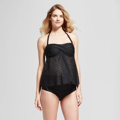 Deals ✨ Maternity Foldover Swim Brief - Isabel Maternity by Ingrid & Isabel™ Black L ⭐ 4 Deals ✨ Maternity Foldover Swim Brief - Isabel Maternity by Ingrid & Isabel™ Black L ⭐ - Image 2