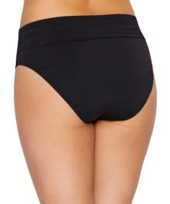 Hot Sale 💯 Sunsets Women's Black Fold-Over High-Waist Bikini Bottom - 33B-BLCK 🎉