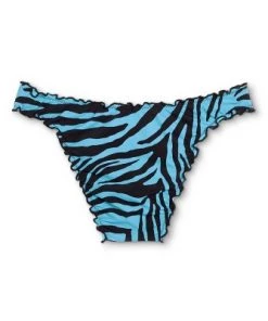 Deals 🌟 Women's Ruffle Cheeky Bikini Bottom - Shade & Shore™ Teal Animal Print 🧨 -Swimsuits Official Site unnamed file 3171