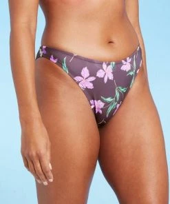 Best deal 😍 Women's High Leg Extra Cheeky Bikini Bottom - Shade & Shore™ Dusk Floral 🌟 -Swimsuits Official Site unnamed file 3179