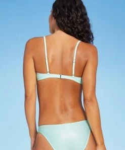 Brand new β¨ Juniors' Shiny Bralette Bikini Top - Xhilarationβ’ Light Blue π§¨