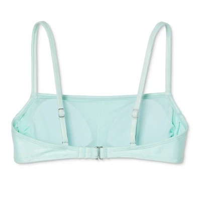 Brand new ✨ Juniors' Shiny Bralette Bikini Top - Xhilaration™ Light Blue 🧨 8 Brand new ✨ Juniors' Shiny Bralette Bikini Top - Xhilaration™ Light Blue 🧨 - Image 6