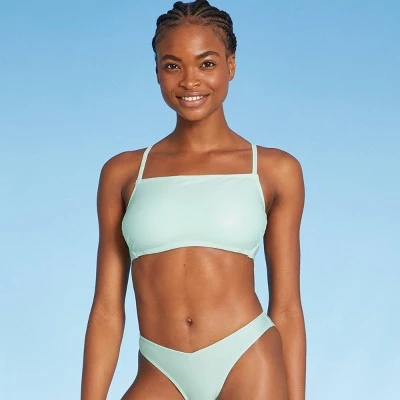 Brand new ✨ Juniors' Shiny Bralette Bikini Top - Xhilaration™ Light Blue 🧨 14 Brand new ✨ Juniors' Shiny Bralette Bikini Top - Xhilaration™ Light Blue 🧨 - Image 12