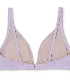 Outlet 👏 Women's Tall Triangle Bralette Bikini Top - Shade & Shore™ Lilac Purple Lurex ✨ -Swimsuits Official Site unnamed file 3254