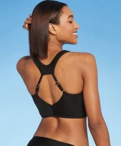 Cheapest 💯 Women's Longline Twist Bikini Top - Kona Sol™ Black 🤩 -Swimsuits Official Site unnamed file 3272
