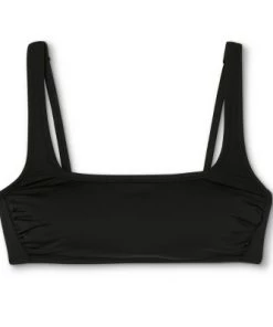 Flash Sale 🛒 Women's Simple Square Neck Over the Shoulder Bikini Top - Kona Sol™ Black 🔥 -Swimsuits Official Site unnamed file 3306