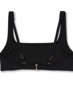 Flash Sale 🛒 Women's Simple Square Neck Over the Shoulder Bikini Top - Kona Sol™ Black 🔥 -Swimsuits Official Site unnamed file 3307